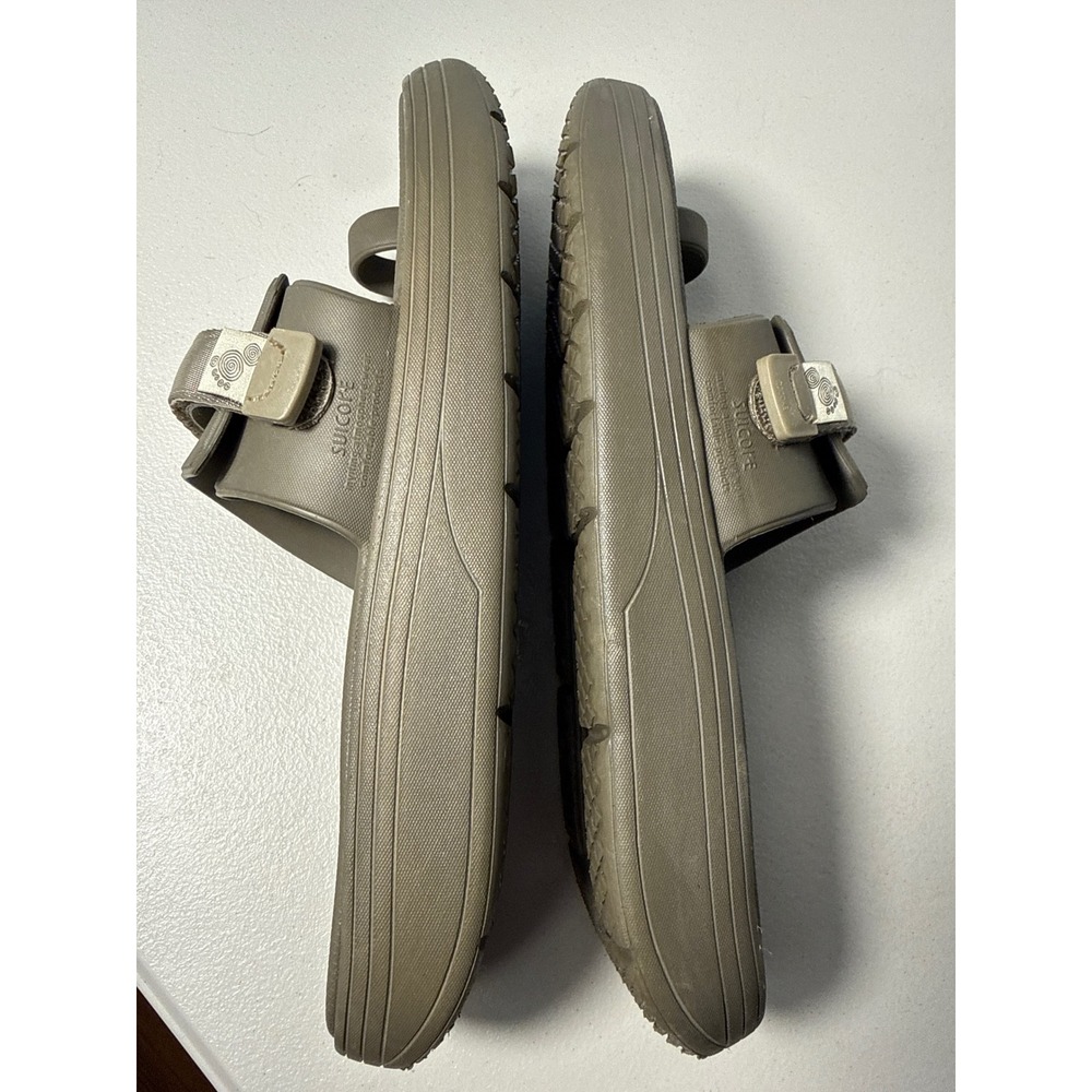 Suicoke Padri-t Olive Green Toe Loop Slides Mens Adjustable Strap Sandals Sz 12 - Picture 4 of 13